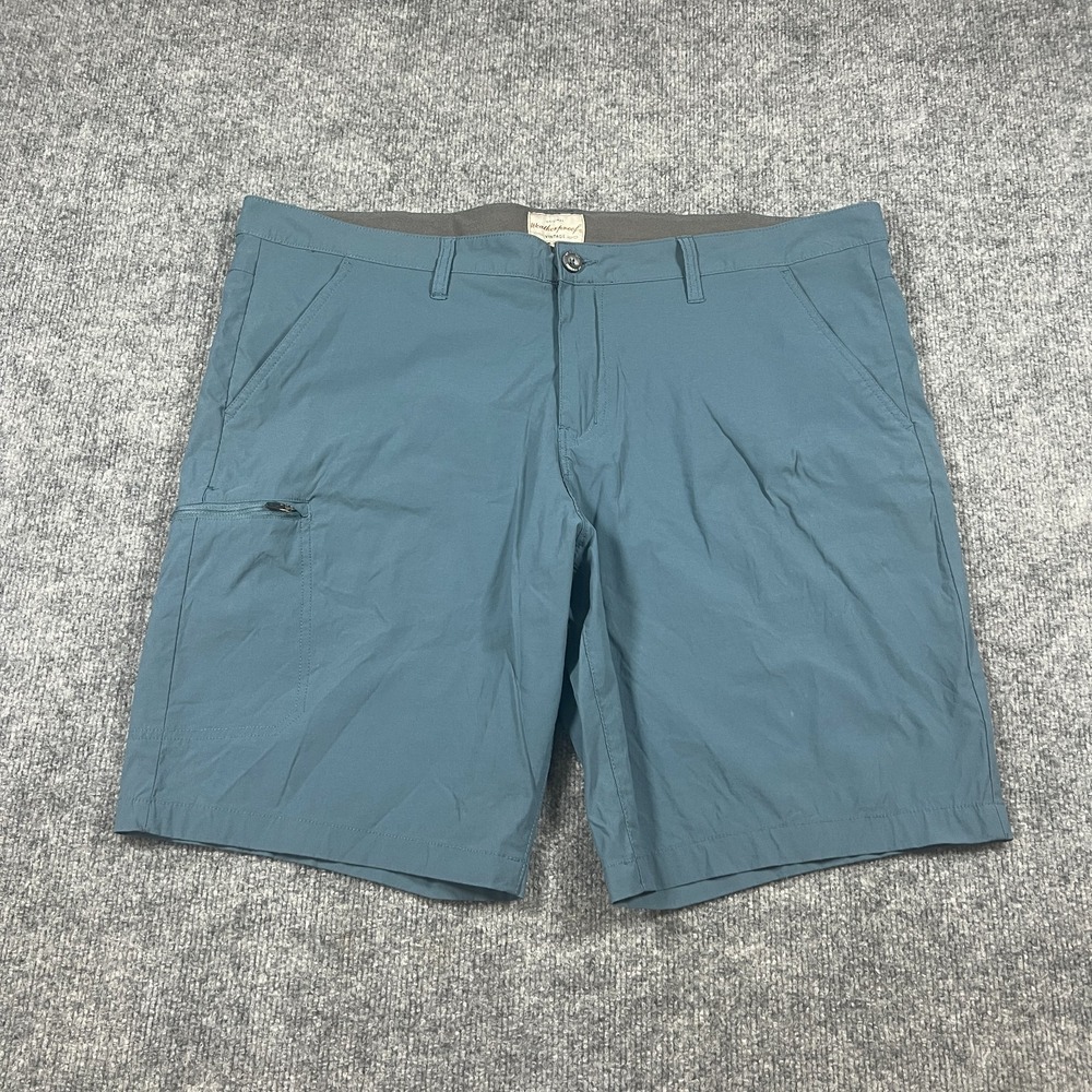 Weatherproof Vintage Hybrid Trail Shorts Mens 40 Blue Stretch Hiking Outdoor